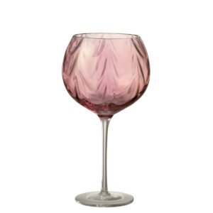 Wijnglas Oneffen roze